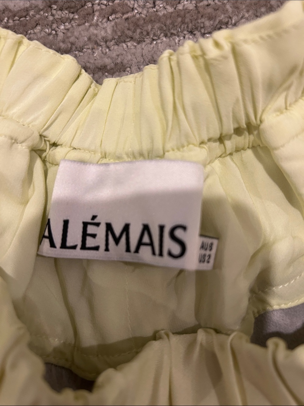 Alemais Jasper Floral-Print Shorts with Yellow Waistband - Picture 2 of 3